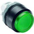 1SFA611102R2002, Кнопка тип MP3-20G, выступающая подсветки без фиксации (корпус), ABB, Зеленый