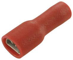 FDFD1-187(8), Клемма обжимная, CRIMP TERMINAL, FEMALE, PK100, MULTICOMP, красный