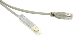 PC-110-RJ45-1P-CX-1M-LSZH-GY, Патч-корд 110 тип-RJ45, 1 пара, LSZH, 1 м, серый, Hyperline