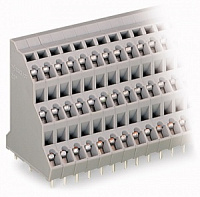 737-112, Клеммная колодка 3-уровневая, 5mm, 12полюс., WAGO, 630V, 21A, Серый