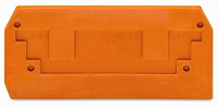 284-328, Торцевая и промежуточная пластина, WAGO, 77,5х2,5х35mm, Оранжевый