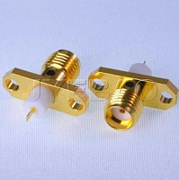 SMA 862PP1-0000, Разъем jack 2 hole flange with tab contact (W=1.23;T=0.15;L=2.5); PTFE L=4, JYEBAO