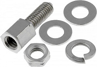 09 67 000 9924, Крепеж UNC/M3 (винт+3 шайбы+гайка), HARTING