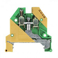 57.504.9055.0, Клемма заземл. WK 4 SL /U, WIELAND, желто-зеленый