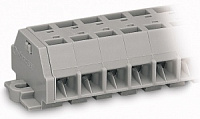 260-203, Клеммная колодка 4-пров., 3полюс., WAGO, 400V, 18A, 0.08-1.5mm², Серый