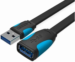 Кабель Vention USB 3.2 Gen1 Type-A - USB 3.2 Gen1 Type-A, AM/FM (вилка - розетка), L=3m, медь/PVC/PE