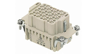 09 16 042 3101, Han розетка 42DD,кримп, HARTING, 10V, 10A, серый, 42кнт