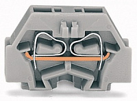 261-301, Клеммная колодка 2-пров., WAGO, 500V, 24A, 0.08-2.5mm², Серый