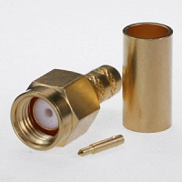 SMA 3100-0058, Вилка, JYEBAO, медь+никель+золото, RG58, LMR195, обжим, пайка