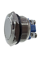 L-КLS7-РВS-014D, Кнопка OFF-(ON), винтовые клеммы, M19, 2A, 250V, металл, KLS, Ø22mm, -25...85°С