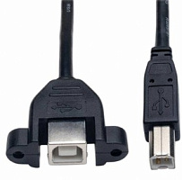 U025-001-PM, Кабель USB 2.0 B, штекер - B, штекер, 1,00 '(304,8 мм), экранированный, экран., Tripp Lite
