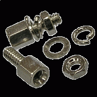 SCR-10, Винт шестигранный с внутренней резьбой, компл. 1+1+2, M3, Китай, L=11,8mm, L(r)=7mm