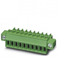 1827787, Разъем печатной платы - MC 1,5/10-STF-3,81, PHOENIX, 160V, 8A, 10x3,81mm, Зеленый