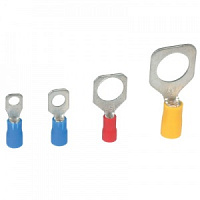 НКИ 6.0-4, Наконечник кольцевой изол., КВТ, 48A, желтый, Lконт=9,7mm, L=22,7mm, Øотв4,3mm, 2,5-6mm²