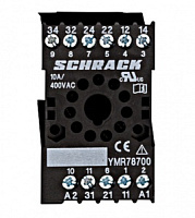 YMR78700, Гнездо с винт.зажимами для реле серии МТ, 11 пол., SCHRACK/TE