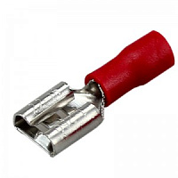 9200530000, Наконечник кабельный, плоский, Weidmuller, красный, 0,5-1,5mm², L=19,2mm, LIF 1,5F488 R