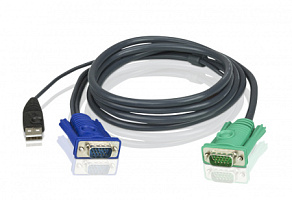 2L-5202U, Кабель ATEN CABLE HD15M/USB A(M)--SPHD 15M(G)