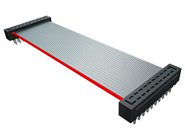 TCMD-05-T-02.00-01-N, Кабель плоский, шлейф, SAMTEC, 10жил., 2mm, 2.6A