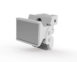 20817-858, Ручка, Тип 2 без штифта, X10, Schroff, серый