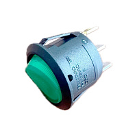 R13112BNAB, Переключатели клавишный, OFF-ON, ARCOLECTRIC, зеленый