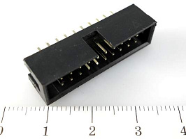 IDC-20M, Вилка прямая (2x10), AUK, 20x2,54mm