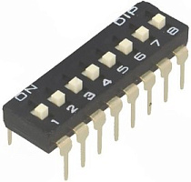 NDI-08H-V, DIP-переключатели, DIPTRONICS, 8поз.