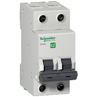 EZ9F34210, Автомат. выкл. 2П, тип С, Schneider, 10A, 230V, серия EASY9