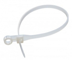 TCV-100, Стяжка кабельная с монтажным отверстием (ALC-110S), KSS, Dmax=25mm, 2,5х100mm, Нейлон 6.6, Белый, -40...85°С