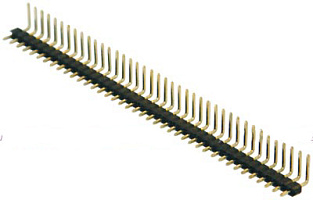 PLS-40R2, Вилка штыревая угловая, KLS, 40x2,54mm