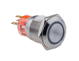 MT67-F24G11, Кнопка, с фиксац., подсветка, 1NO+1NC, 24V, IP67, зеленый, MEYERTEC