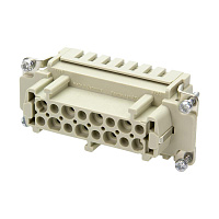 09 33 016 2716, Розетки 16ЕS клемм., HARTING, 16A, серый, 16кнт